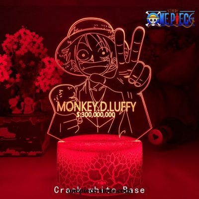 New Pirate Monkey D. Luffy Figure 3D Lamp