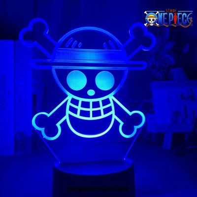 New Skull Logo One Piece Figure 3D Led Lamp