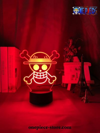 New Skull Logo One Piece Figure 3D Led Lamp