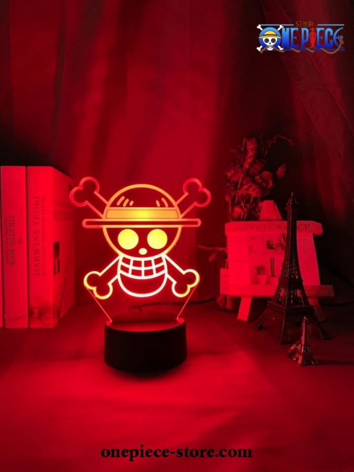 New Skull Logo One Piece Figure 3D Led Lamp