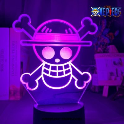 New Skull Logo One Piece Figure 3D Led Lamp