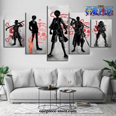 New Style 5 Pieces One Piece Team Canvas Wall Art