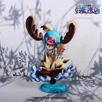 New Style One Piece Acrylic Desk Stand Figure Model Light Blue / 15 Cm