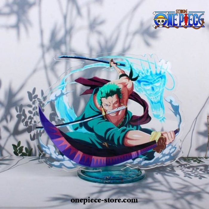 New Style One Piece Acrylic Desk Stand Figure Model Zoro-C / 15 Cm