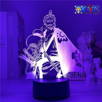 New Style Zoro Figurine 3D Illusion Night Led Lamp