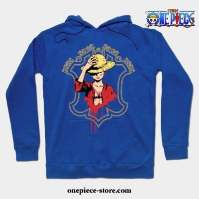 One Piece Anime - Monkey D Luffy Hoodie 02 Blue / S