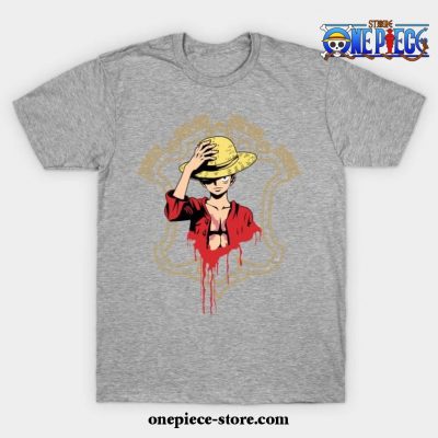 One Piece Anime - Monkey D Luffy T-Shirt Gray / S