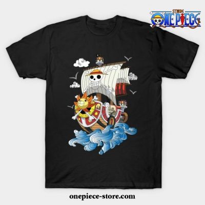 One Piece Anime - Thousand Sunny T-Shirt Black / S