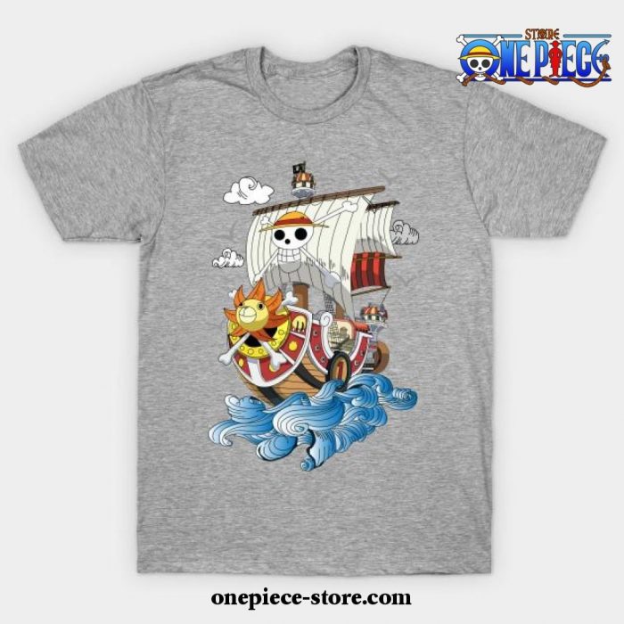 One Piece Anime - Thousand Sunny T-Shirt Gray / S