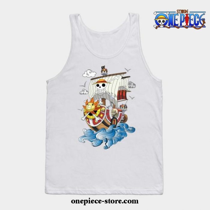 One Piece Anime - Thousand Sunny Tank Top White / S