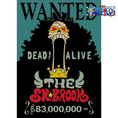 One Piece Brook Burukku Nostalgic Retro Kraft Paper Poster