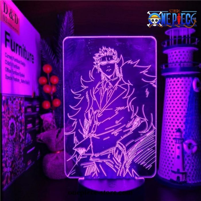 One Piece Donquixote Doflamingo 3D Led Lamp Black Base / With Remote