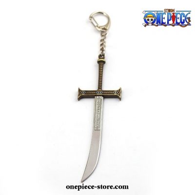 One Piece Dracule Mihawk Shichibukai Hawk Eyes Sword Yoru Keychain