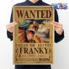 One Piece Franky Wanted Kraft Paper Poster