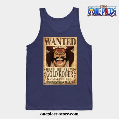 One Piece Gol D. Roger Tank Top Navy Blue / S