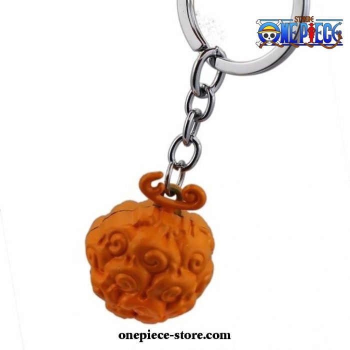 One Piece Keychain - Ace Law Devil Fruit Metal Pendant Key Chain