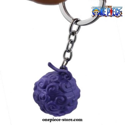 One Piece Keychain - Ace Law Devil Fruit Metal Pendant Key Chain