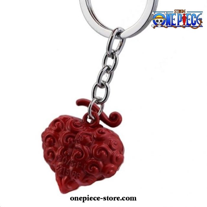 One Piece Keychain - Ace Law Devil Fruit Metal Pendant Key Chain