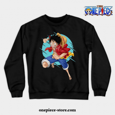 One Piece - Luffy Crewneck Sweatshirt Ver1 Black / S