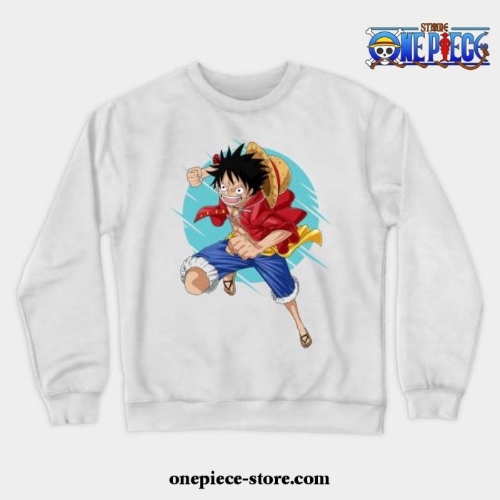 One Piece - Luffy Crewneck Sweatshirt Ver1 White / S