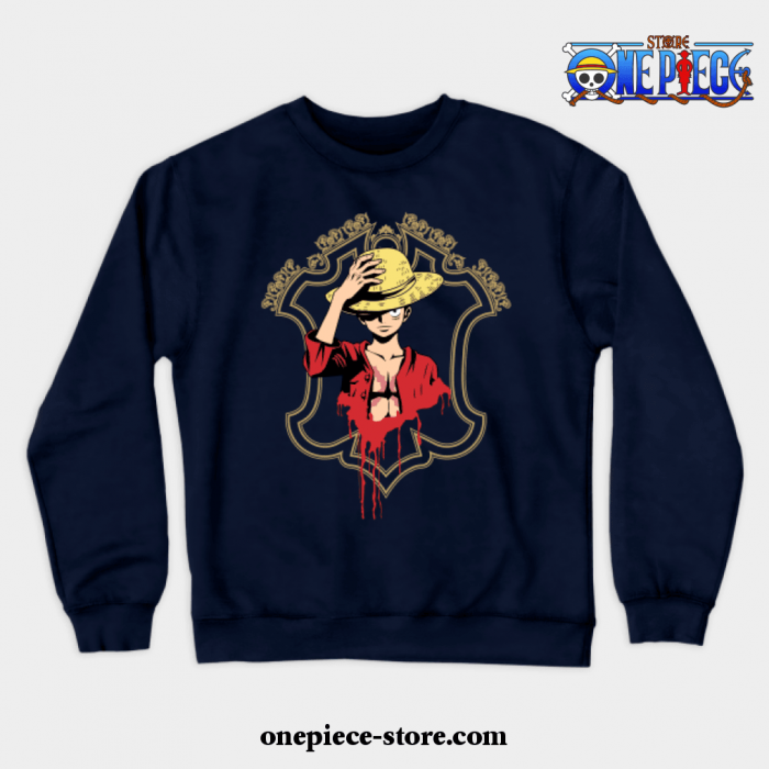 One Piece - Luffy Crewneck Sweatshirt Ver2 Navy Blue / S