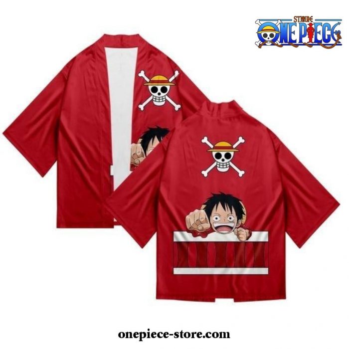 One Piece Luffy Kimono Cardigan Summer Coat S