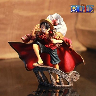 One Piece Luffy Mihawk Statue Action Figure