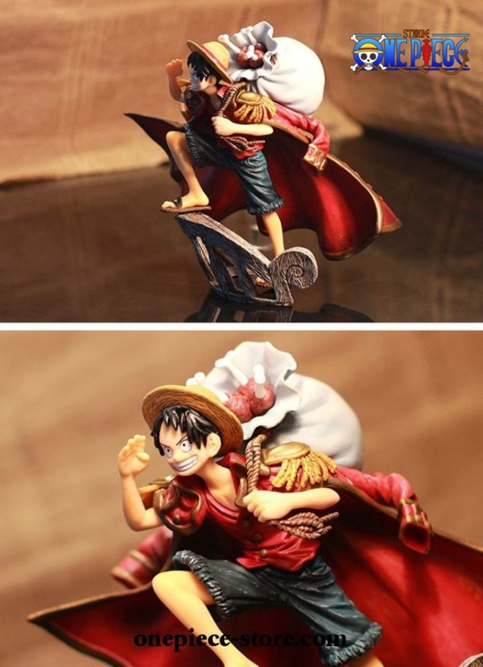 One Piece Luffy Mihawk Statue Action Figure