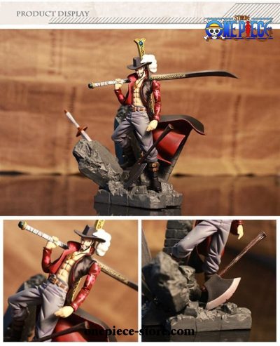 One Piece Luffy Mihawk Statue Action Figure