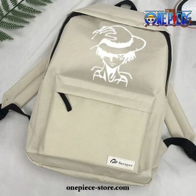 One Piece Luffy Mochila Backpack Beige