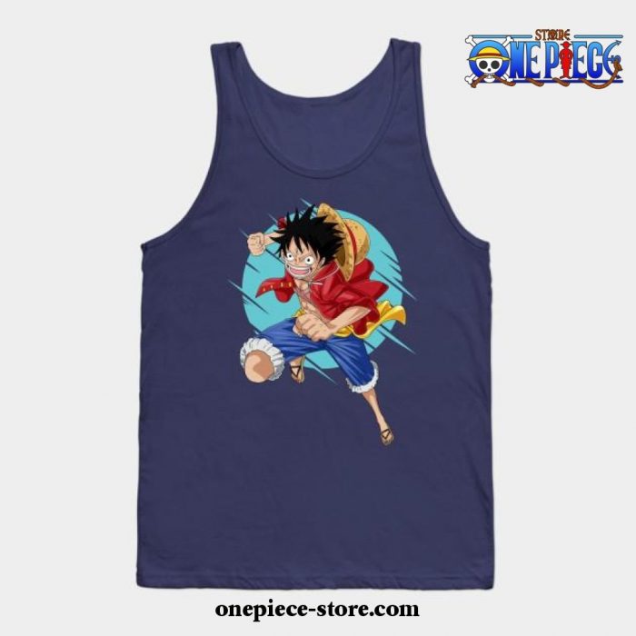 One Piece - Luffy Tank Top Navy Blue / S