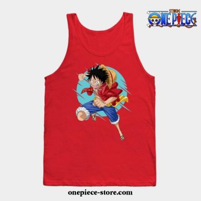 One Piece - Luffy Tank Top Red / S