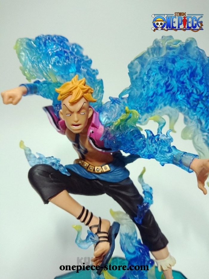 One Piece Marco Led Light Effect Fire Phoenix Pvc Action Figure