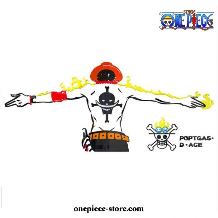 One Piece Portgas D. Ace 3D Diy Acrylic Crystal Wall Stickers