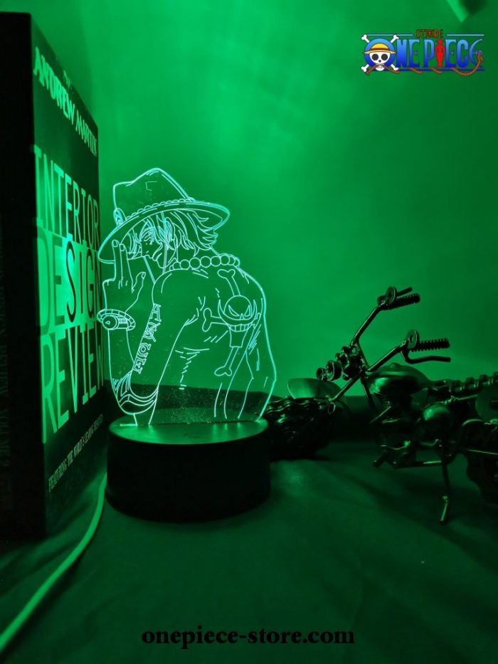 One Piece Portgas D. Ace 3D Illusion Light Led Lamp