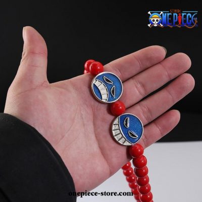 One Piece Portgas D. Ace Red Beads Necklace