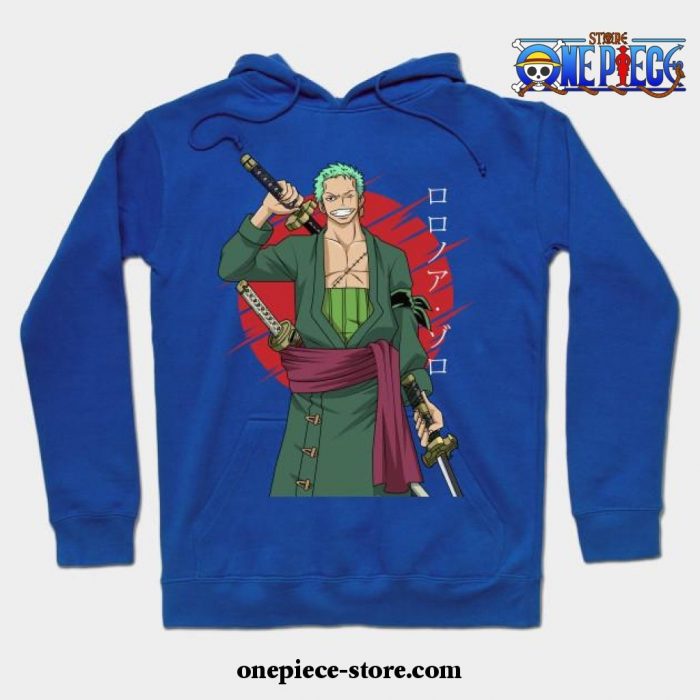 One Piece -Roronoa Zoro Hoodie Blue / S