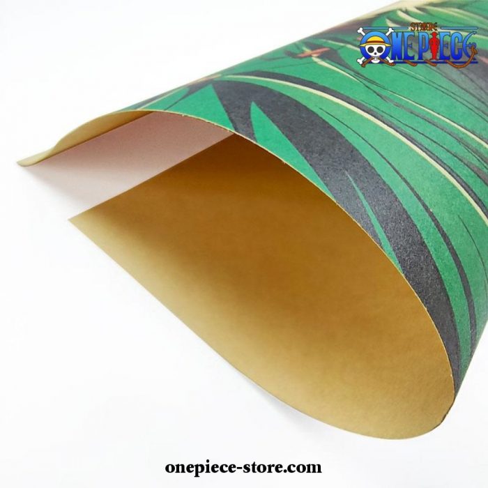 One Piece Roronoa Zoro Three Sword Kraft Paper Poster