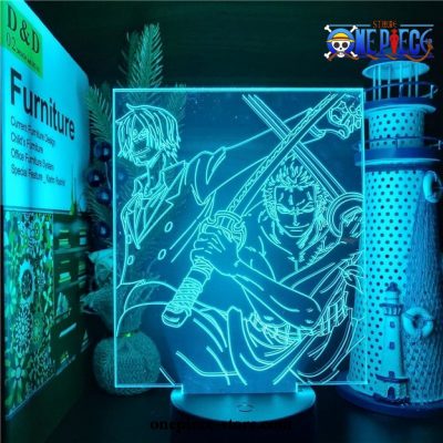 One Piece Sanji + Zoro 3D Led Lamp