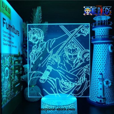 One Piece Sanji + Zoro 3D Led Lamp