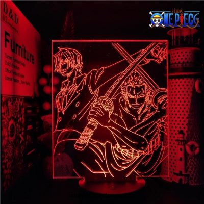 One Piece Sanji + Zoro 3D Led Lamp