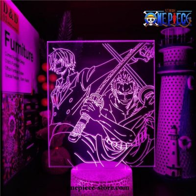 One Piece Sanji + Zoro 3D Led Lamp