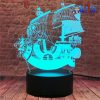 One Piece Ship Model 3D Illusion Led Lamp