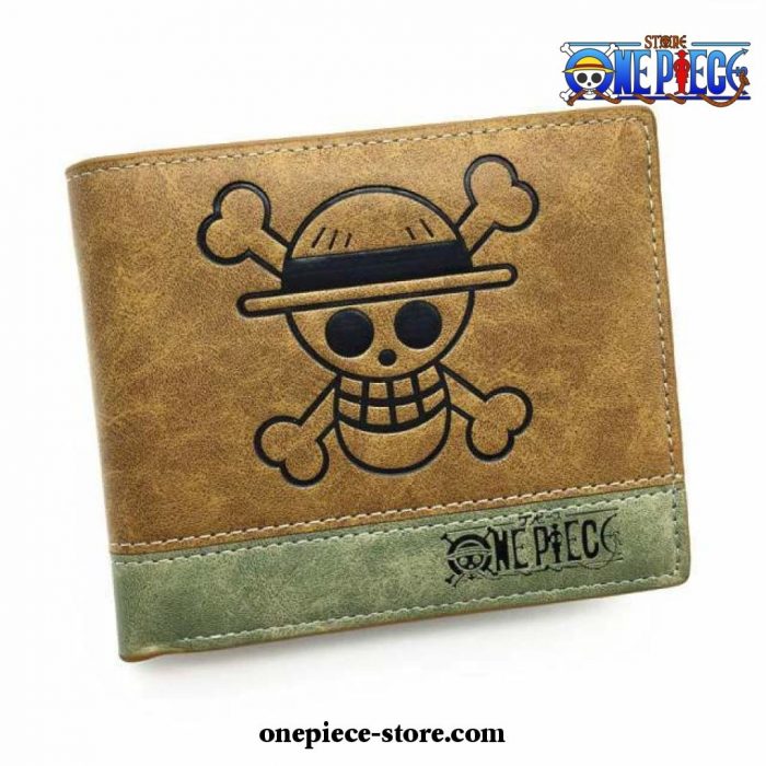 One Piece Skull Logo Wallet Pu Leather