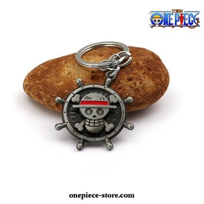 One Piece Skull Rudder Model Keychain