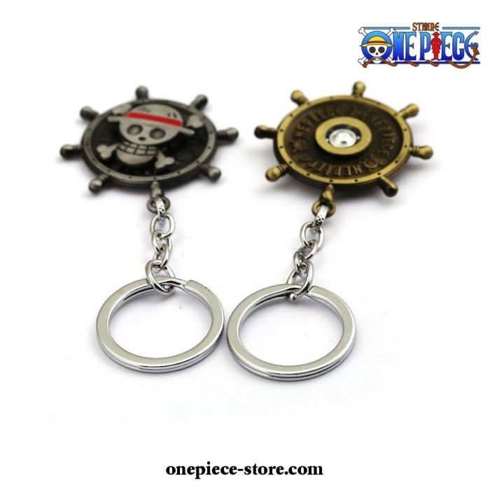 One Piece Skull Rudder Model Keychain