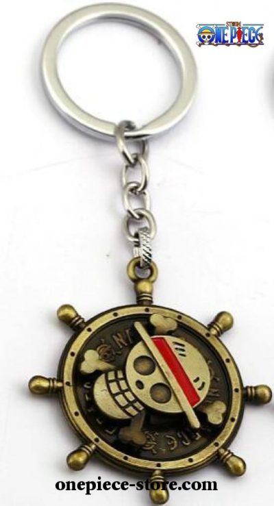 One Piece Skull Rudder Model Keychain Style 1