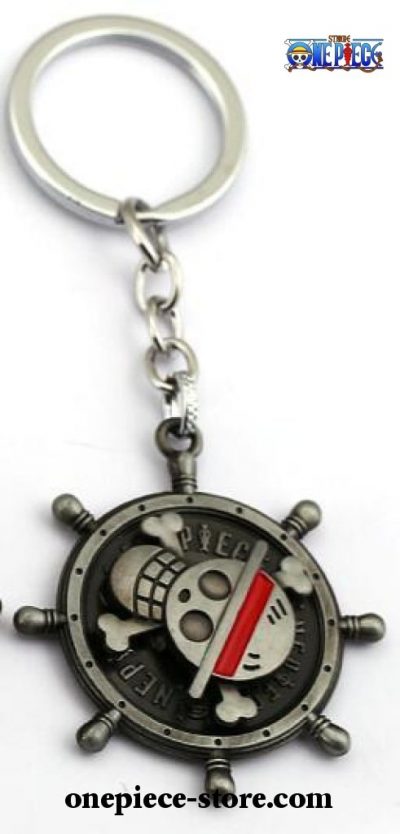 One Piece Skull Rudder Model Keychain Style 2