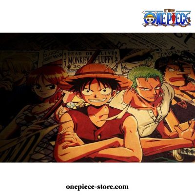 One Piece Team Kraft Paper Poster