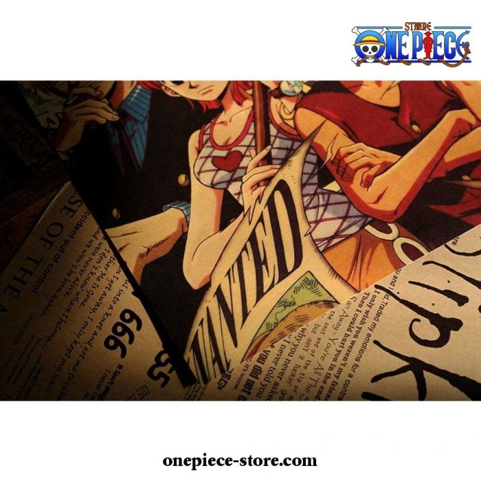 One Piece Team Kraft Paper Poster